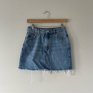 Topshop Moto Mini Denim Skirt